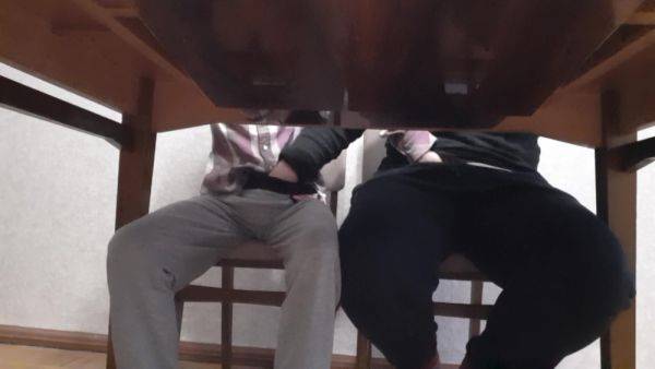 Enjoy watching HD clip : Candy S - We Masturbate Each Other Under The Table During English Class At The University - Lesbian