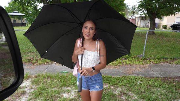 Watch the full movie called : Insolent babe walks into the bang bus for a tasty BBC and cash