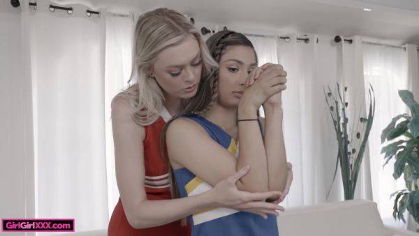 Amber Moore And Nina Nieves In Girlgirlxxx - Cheerleader Lesbians Stretch Their Pussies Out - upornia.com on pornsfind.com