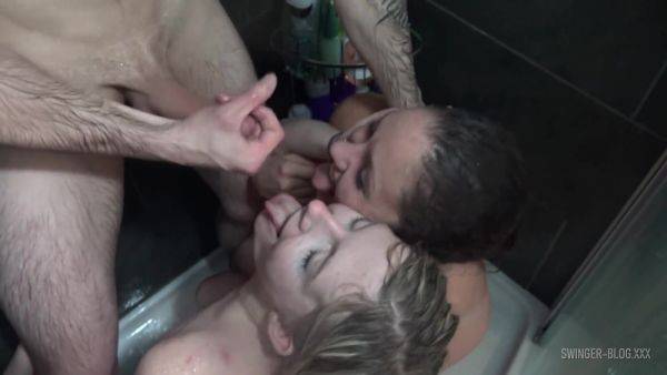 Watch complete scene of : Real Life Amateur Swingers Having A Foursome Orgy