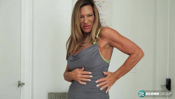 Our New 60plus Milf Shows Off Her Big Tits And Fuckable Pussy And Talks Dirty - hotmovs.com on pornsfind.com