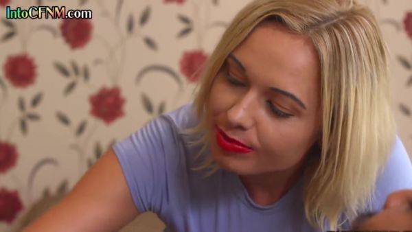 Stream the uncensored scene called : CFNM IR British babes suck black hard cock in group