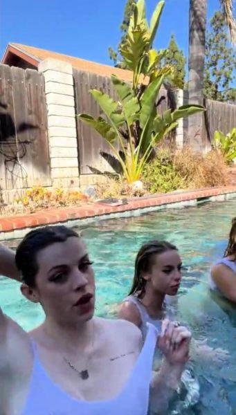 Enjoy watching this uncut scene of : Emma Kotos Pool Livestream Video Leaked