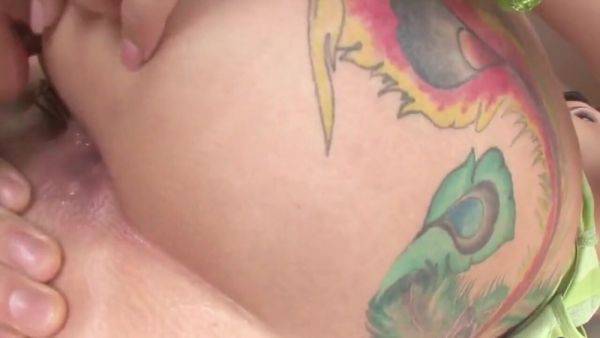 Stream this full clip of : her huge ass swallows his big cock