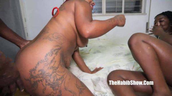 View the uncensored scene of : akillies black fucking samira ferraz n holly bombom brazilian doggystyle threesome