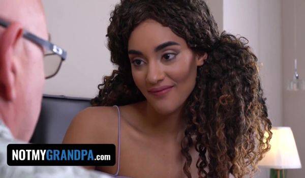 Ebony StepDaughter Capri Lmonde Swallows Old Stud's Huge Cumshot After Taboo Fuck - interracial reality - xhand.com on pornsfind.com