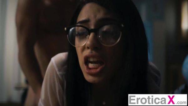 Play this uncut clip : Naughty College Student Spanked wt Cock By Teacher