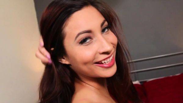 View uncut movie : Medium boobs POV babe rides dick
