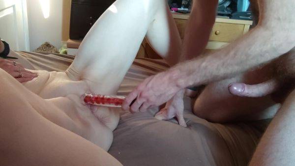 View the complete video titled : Big Ass Redhead Plays With Her Pussy