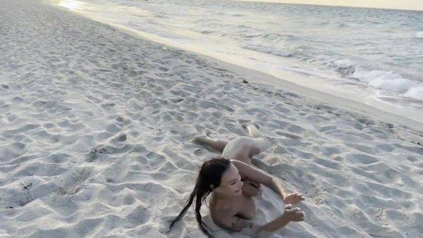 Swims In Atlantic Ocean And Poses Naked On A Public Beach In Cuba - Monika Fox - hotmovs.com - Cuba on pornsfind.com