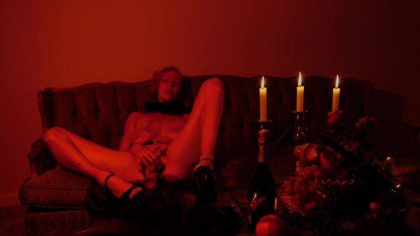 Play this hardcore scene called : Beautiful Blonde Solo Masturbation By The Fire