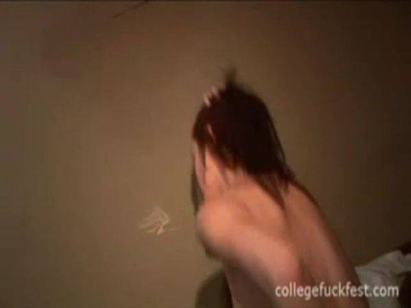 View the complete movie called : Filthy college teen fucks cock
