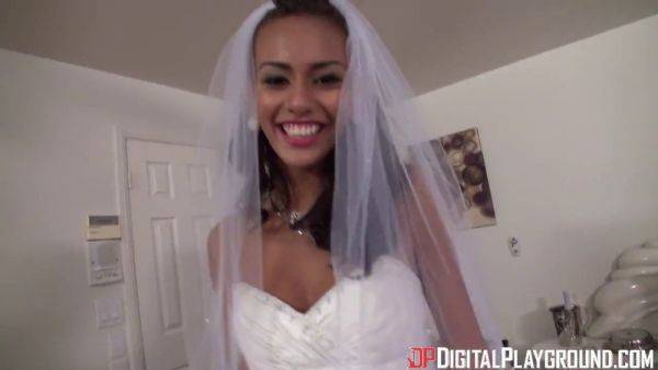 Janice Griffith's wedding dress will get you hard & ready for a wild anal session! - sexu.com on pornsfind.com