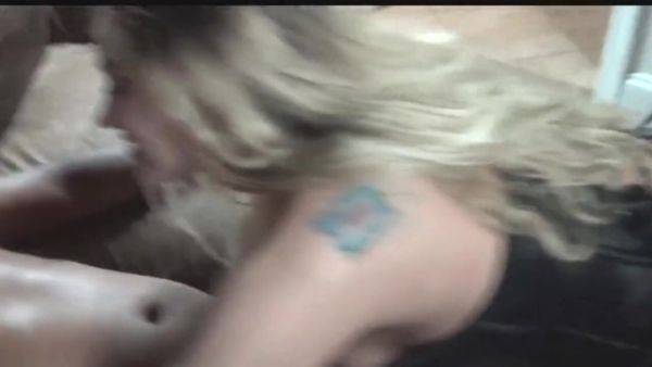 View the uncut movie called : busty amateur milf lilly sharing a huge black dick with heat