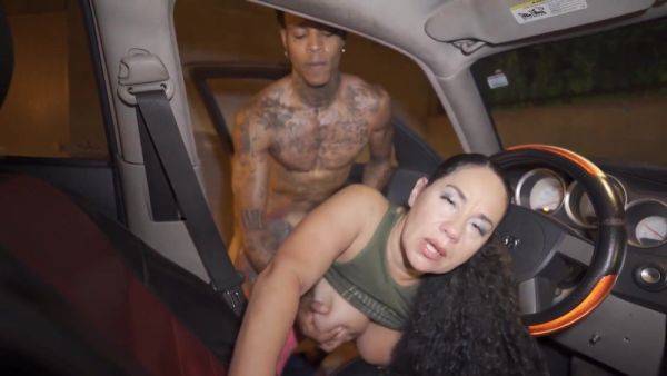 Enjoy watching uncensored clip named : A Personal Favorite Of Mine - tattooed ghetto ebony mom fucked outdoors in car - big black tits