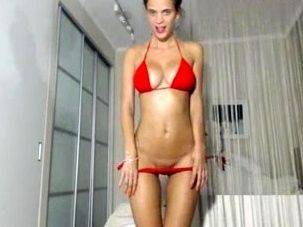 Watch complete clip : Busty brunette babe tease you with her big boobs