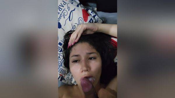Watch the uncensored scene titled : My Bitch Loves To Give His Milk Daily In Her Mouth