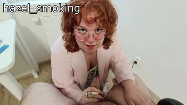 Enjoy watching complete video named : My Boss Catched Me Smoking At The Office, So I Had To Suck His Dick To Not Be Fired