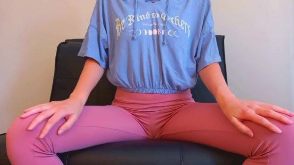 Watch the complete scene : This Is How I Go Shopping When Im Horny, Lovense Lush, Butt Leggings, Crop Top - Ela Stance