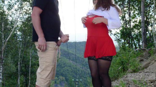 Watch this full clip called : Exhibitionist Fucked By Crazy Nymphomaniac Stranger! Xsanyany