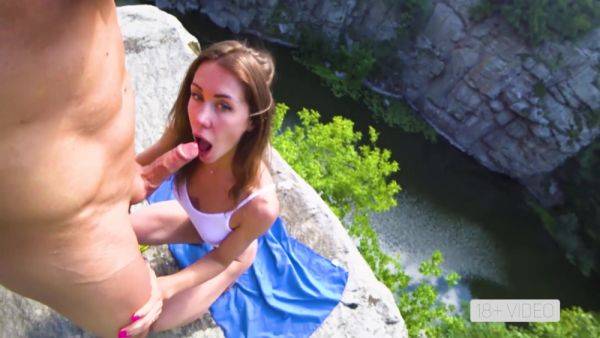 Wild Public Fucking On A High Cliff In Canyon With Mia Bandini - upornia.com - Italy on pornsfind.com