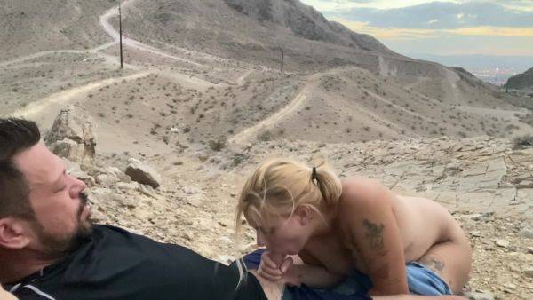 Watch this uncut scene named : Jamie Stone And L A S In Outdoor Creampie Vegas Skyline At Sunset