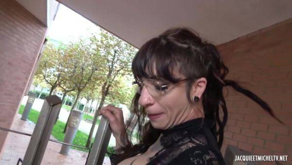 Watch the uncut clip : Tattoed lesbian Elea and her friend play with big toys and real cock