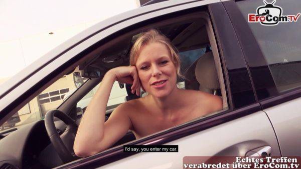 Public Car pick up date with german blonde street slut - German - xhand.com - Germany on pornsfind.com