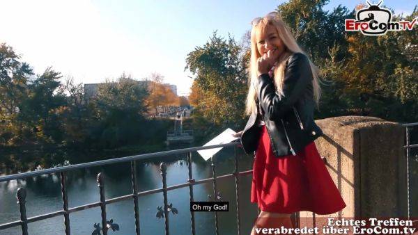 Real German Blind Date on Street with german skinny Milf - txxx.com - Germany on pornsfind.com