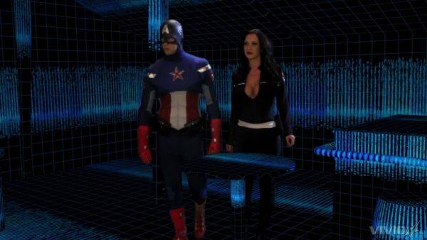 Busty brunette granted Captain America's huge dick for more than just blowjob - hellporno.com on pornsfind.com