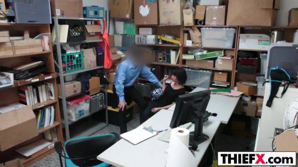 Watch uncut video : Teen Thief Takes Officers Hard Dick