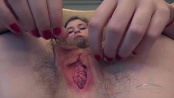 Enjoy watching this uncensored clip titled : Lara Brookes And Brooke S In Hairy Pussy Solo Pube Play