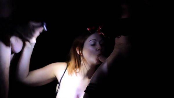 Stream hardcore movie : Amateur girlfriend threesome blowjob with cumshot