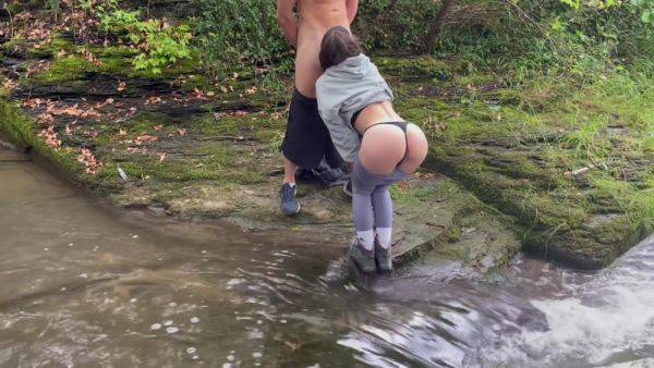 Hot Hiker Gets Fucked In The Woods By The River! - desi-porntube.com - India on pornsfind.com