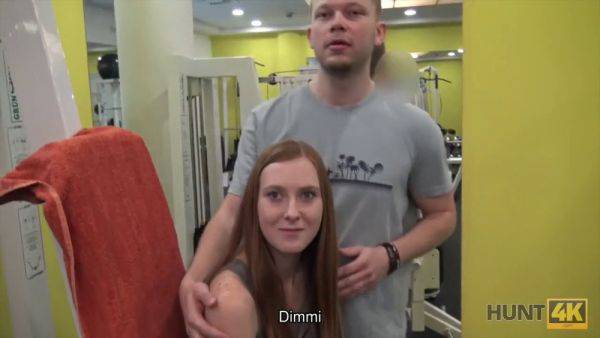 Redhead teen in palestra indulges in a wild POV blowjob with a hung dude - sexu.com on pornsfind.com