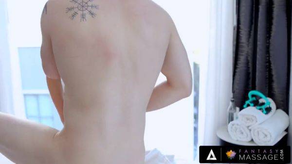 Enjoy watching this full clip called : FANTASY MASSAGE - Busty Charlotte Star Sucks Her Client's Cock Before Getting Fucked In Doggystyle