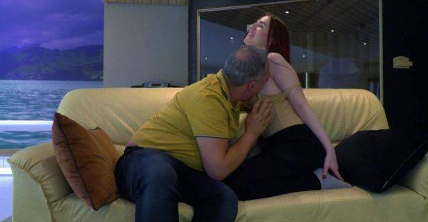 Alluring redhead loves getting intimate with her curious stepdad - alphaporno.com on pornsfind.com