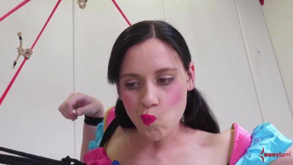 Stream this full video : Bound anally punished sub gal gets her ass filled