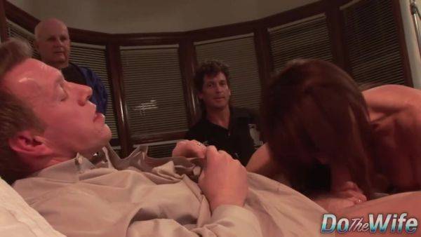 View this uncut clip titled : Cuck Brings His Busty Wife Jenla Moore to a Porn Session and Watches