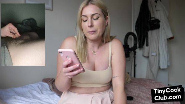 Enjoy watching complete movie of : SPH busty amateur babe talks dirty about small penises