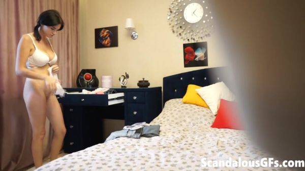 View this hardcore scene : My naughty girlfriend trying out all the outfits in her wardrobe