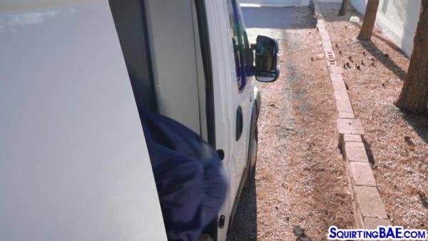 View this uncensored scene named : Squirting wild babe love fucking in 3way outdoor on car