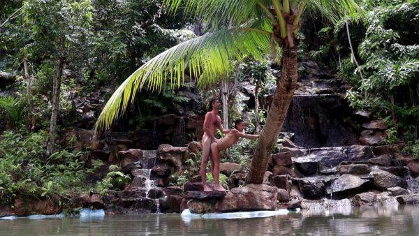 Enjoy watching the HD clip of : Couple Real Sex In A Waterfall In Thailand