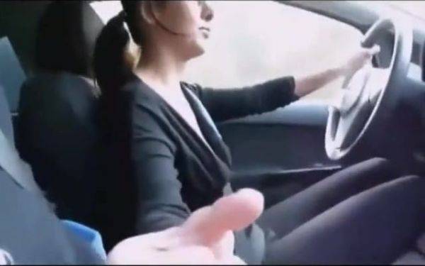 Female Uber Driver Gives Her Passenger A Handjob - xhand.com on pornsfind.com