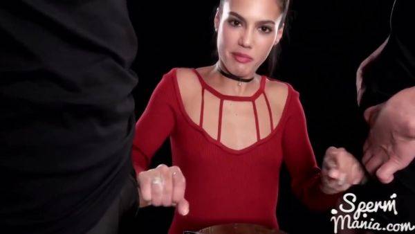 View HD movie named : Apolonia Lapiedra In Uses Cum To Stroke A Bunch Of Dicks