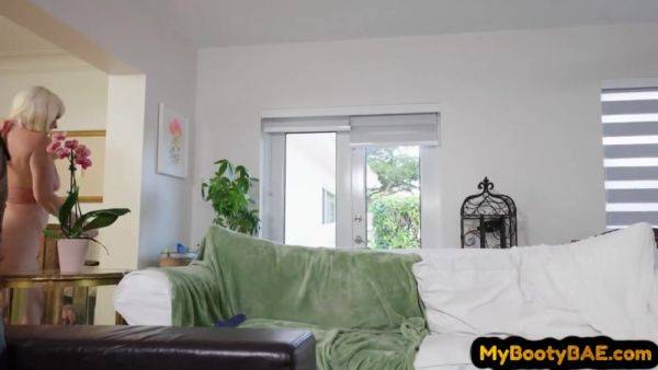 Watch this complete movie named : Bigass lez babe sharing double dildo with Ebony babe