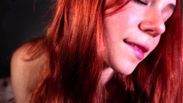 Enjoy watching this uncut clip titled : Petite amateur redheaded teen pisses and sucks cock