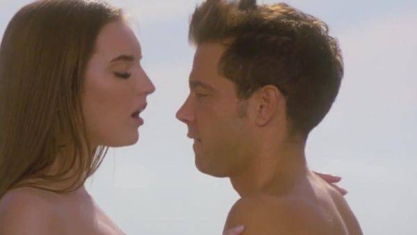 Enjoy watching the uncensored scene named : this couple's first stop on vacation was wild sex