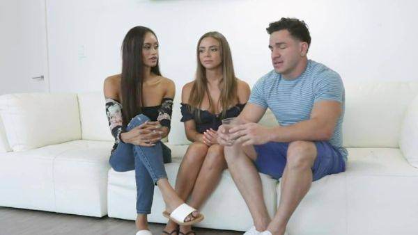 Stream the uncensored scene titled : lesbian milfs threesome with foster son