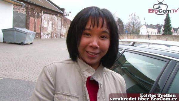 Stream the full clip named : German asian teen next door pick up on street for female orgasm casting